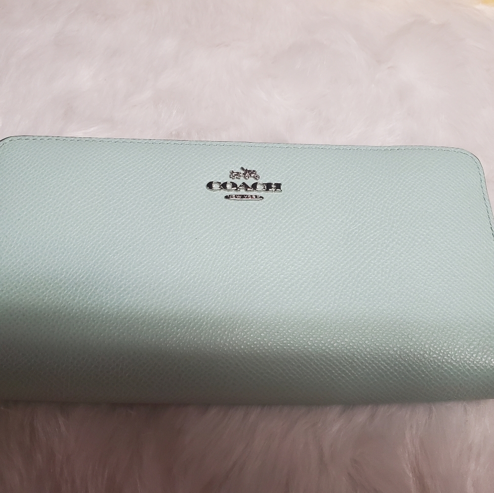 Mint Green Coach Wallet